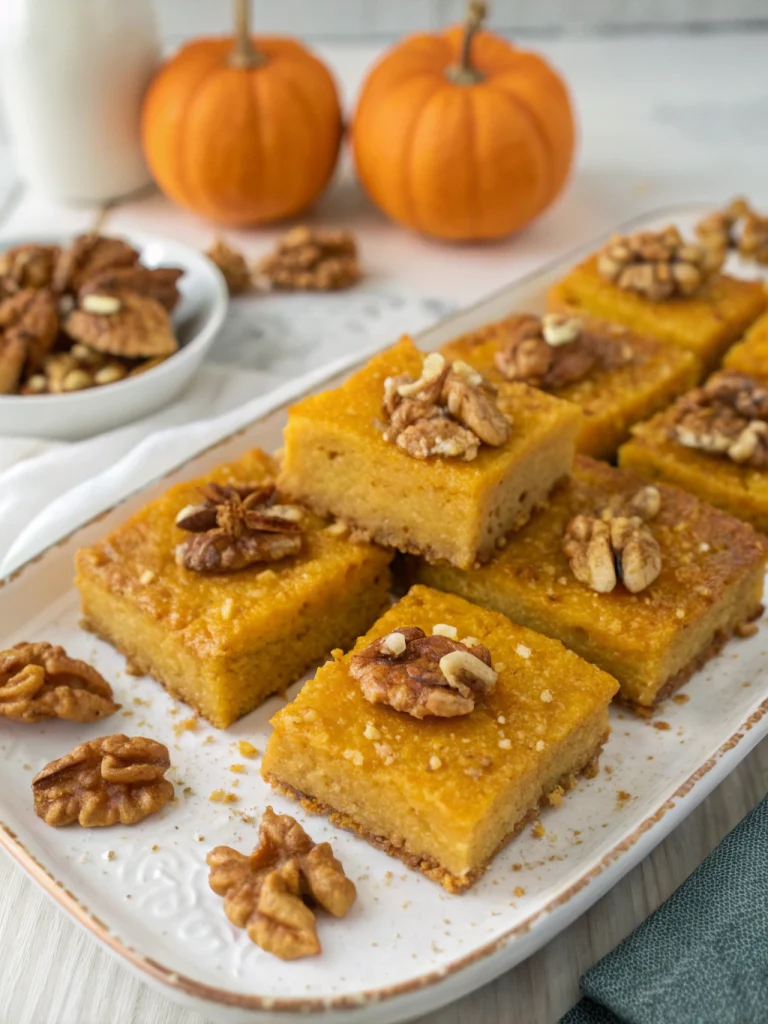 Pumpkin and Walnut Squares
