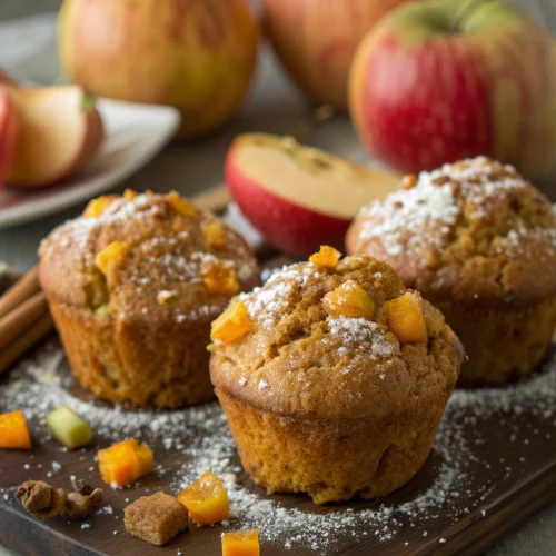 Pumpkin apple muffins 1