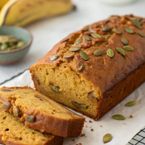 Pumpkin banana bread 1