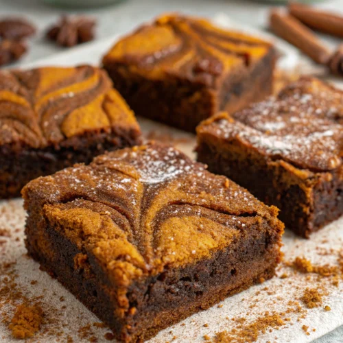 Pumpkin brownies 1