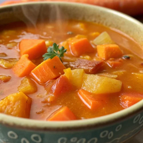Pumpkin carrot soup 1