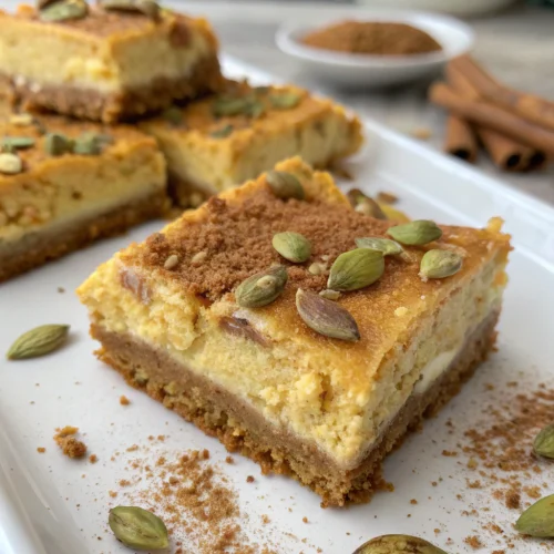 Pumpkin cheesecake bars 1