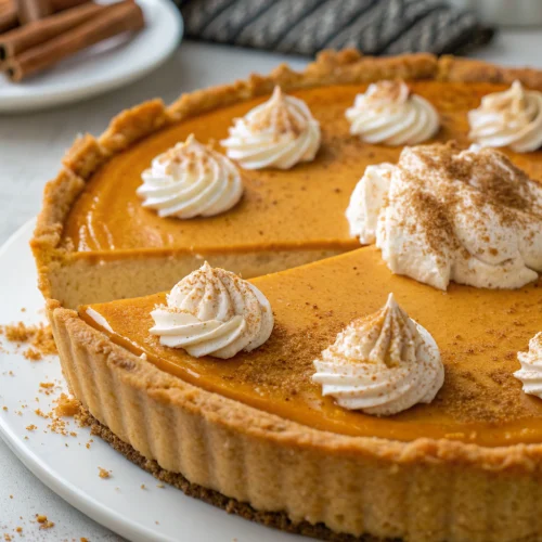 Pumpkin cheesecake pie 1