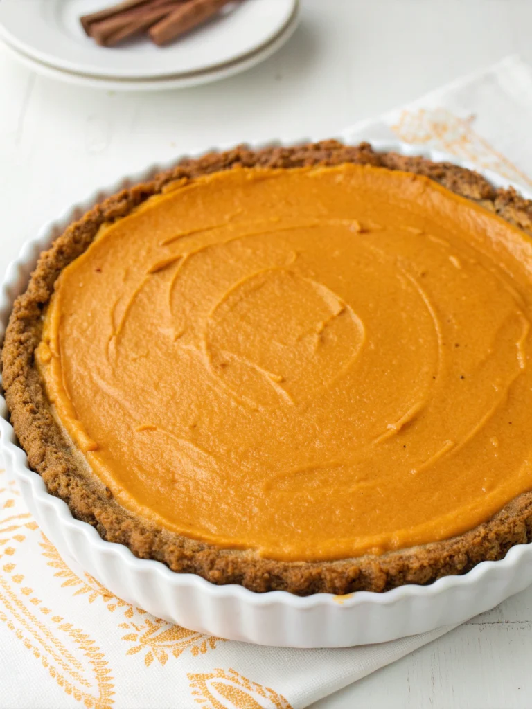 Pumpkin cheesecake pie