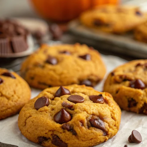 Pumpkin chocolate chip cookies 1