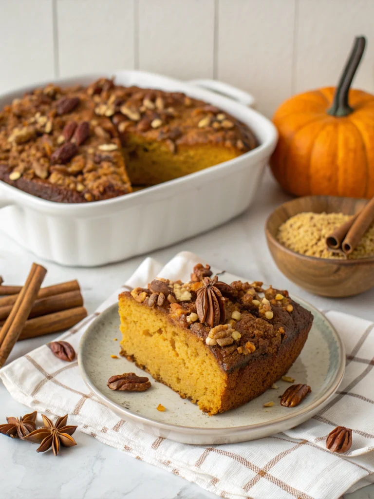 Pumpkin coffee cake
