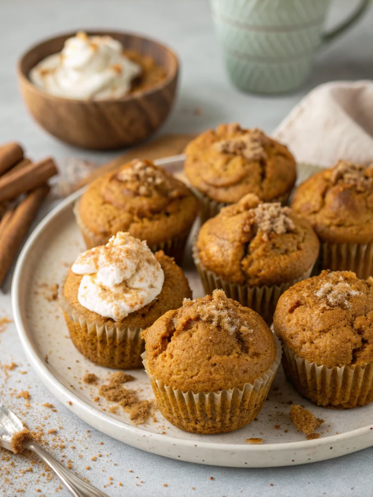 Pumpkin cookie butter muffins