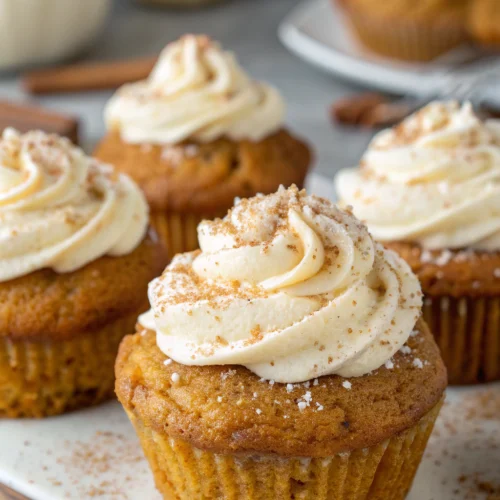 Pumpkin cream cheese muffins 1