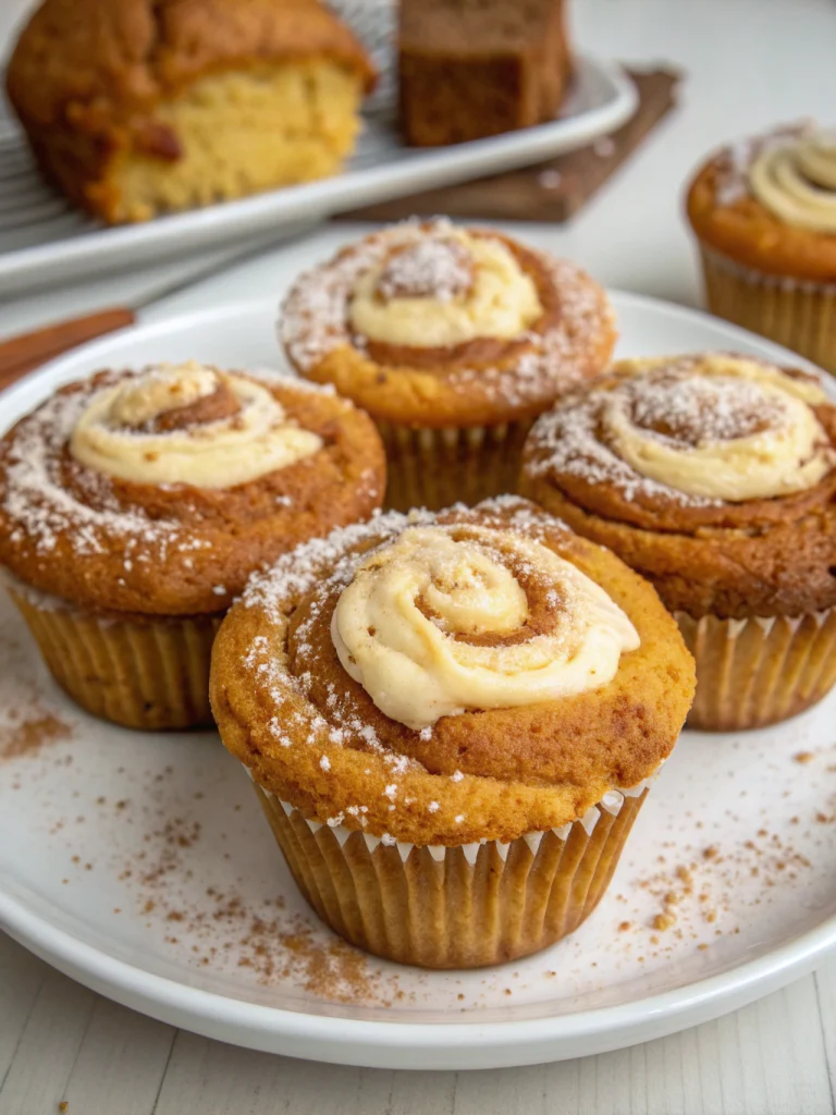 Pumpkin cream cheese muffins