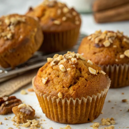 Pumpkin nut muffins 1