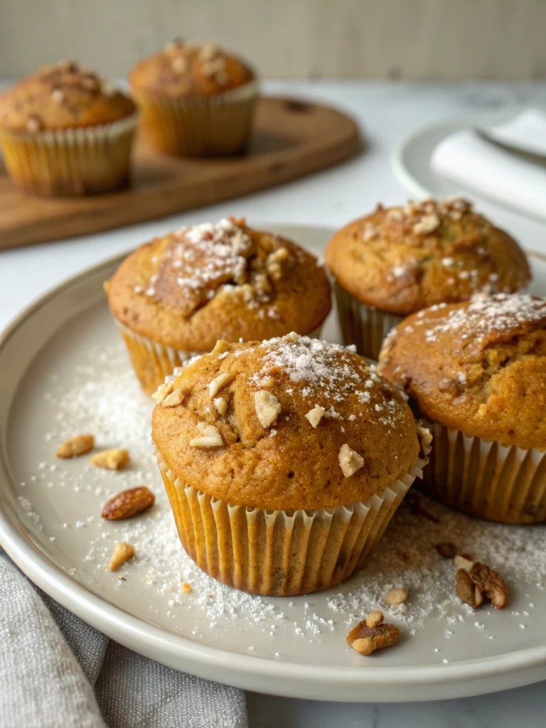 Pumpkin nut muffins