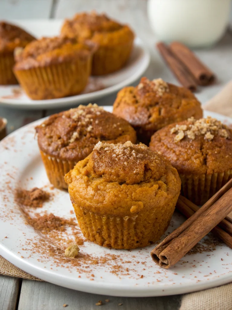 Pumpkin oatmeal muffins