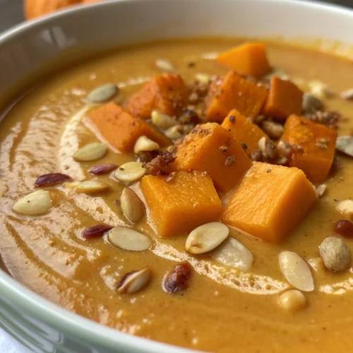 Pumpkin peanut soup 1