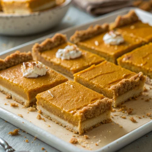 Pumpkin pie bars 1