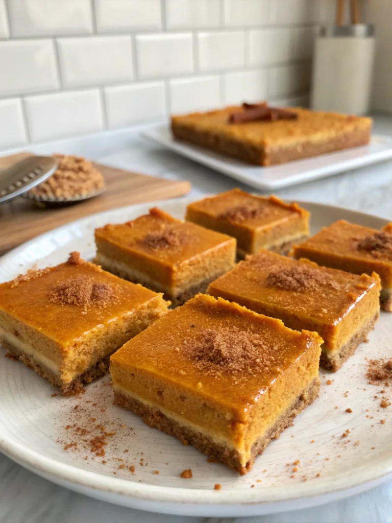 Pumpkin pie bars