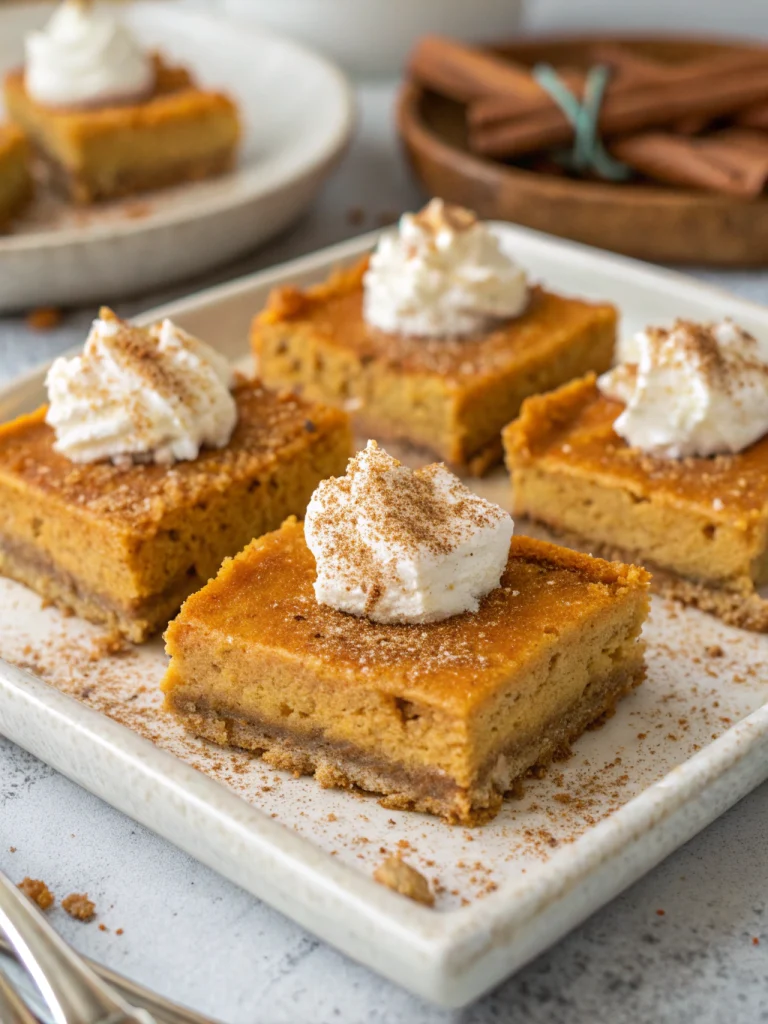Pumpkin pie bars