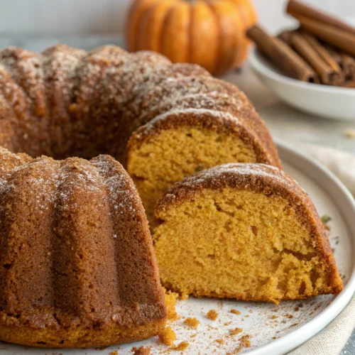Pumpkin pound cake 1