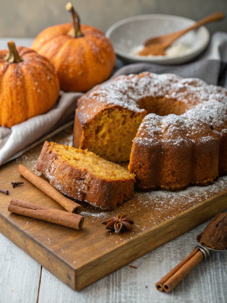 Pumpkin pound cake