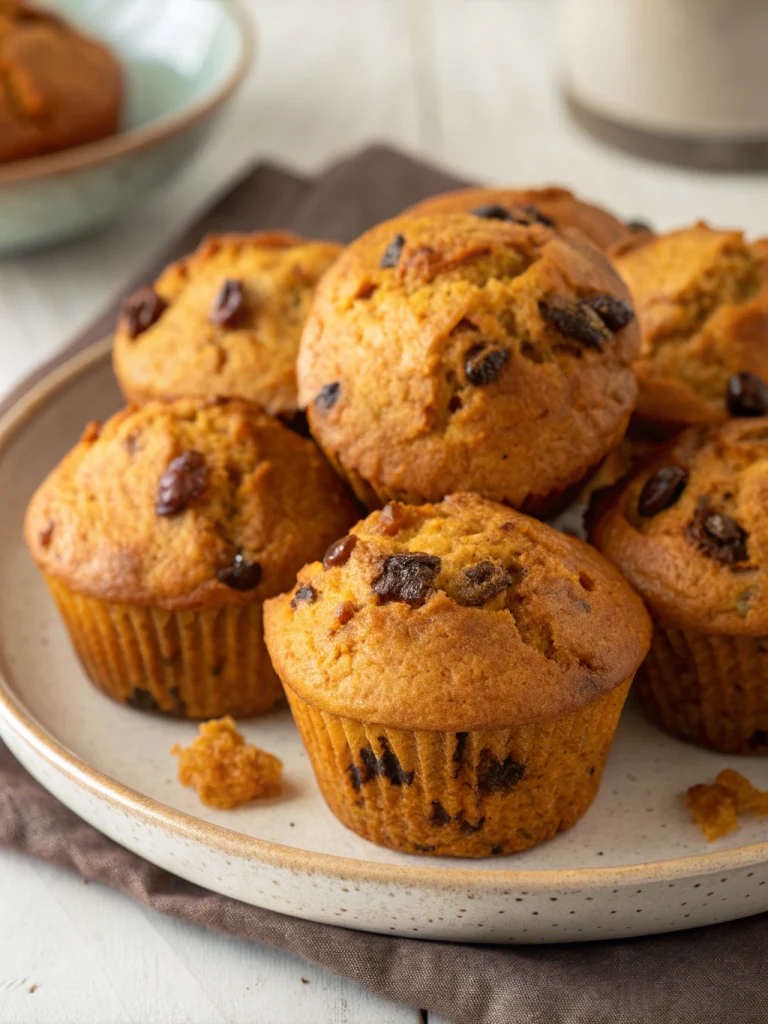 Pumpkin raisin muffins