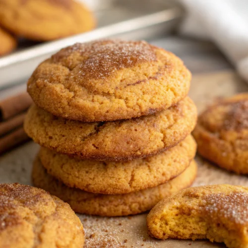 Pumpkin snickerdoodle cookies 1