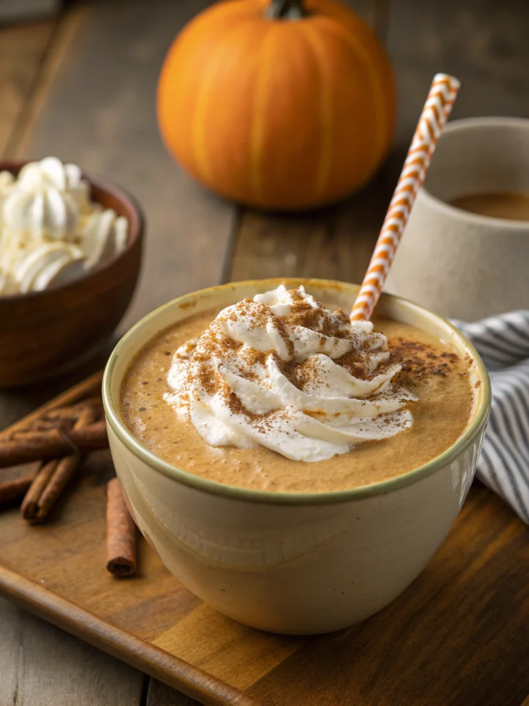 Pumpkin spice latte smoothie