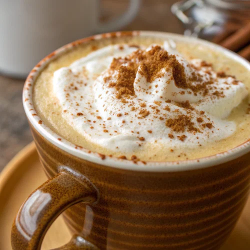 Pumpkin spice matcha latte 1