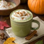 Pumpkin spice matcha latte