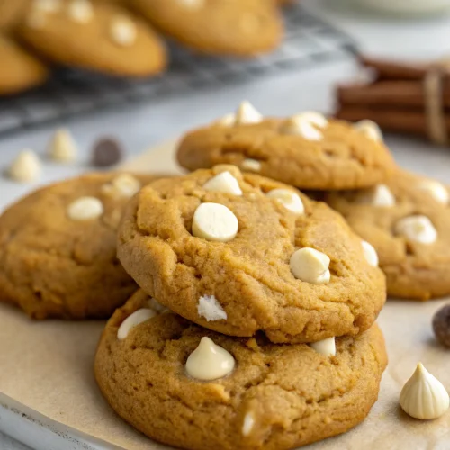 Pumpkin white chocolate chip cookies 1