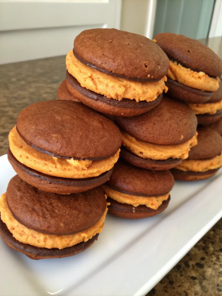 Pumpkin whoopie pies