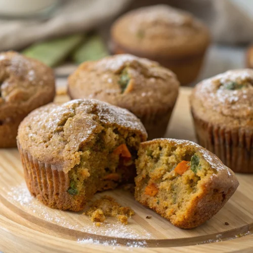 Pumpkin zucchini muffins 1