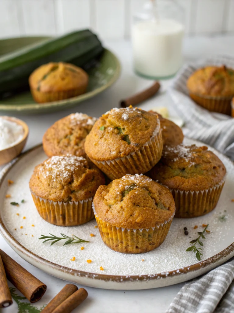 Pumpkin zucchini muffins
