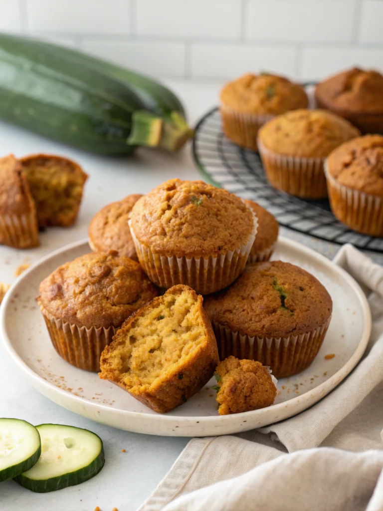 Pumpkin zucchini muffins