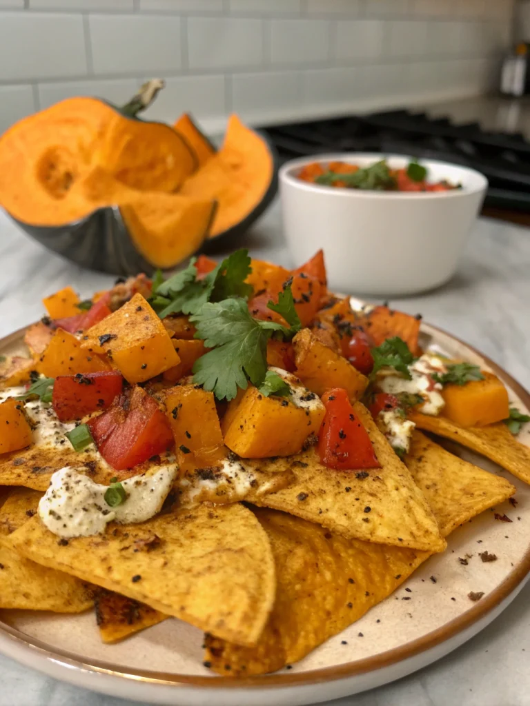 Roasted Pumpkin Nachos