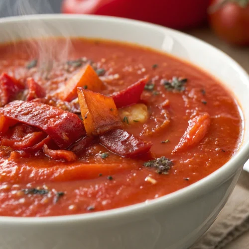 Roasted Red Pepper Soup 1