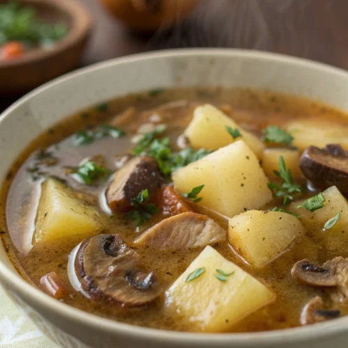 Russian Mushroom and Potato Soup 1