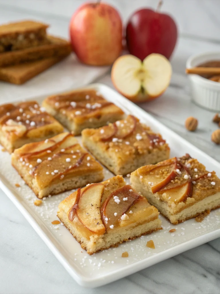 Salted Caramel Apple Bars