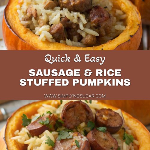 Sausage & Rice Stuffed Pumpkins pinterest