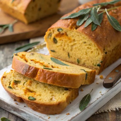 Savory Pumpkin and Sage Bread 1