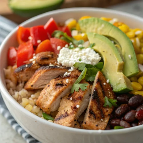 Southwest chicken bowl 1