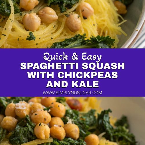 Spaghetti Squash with Chickpeas and Kale pinterest