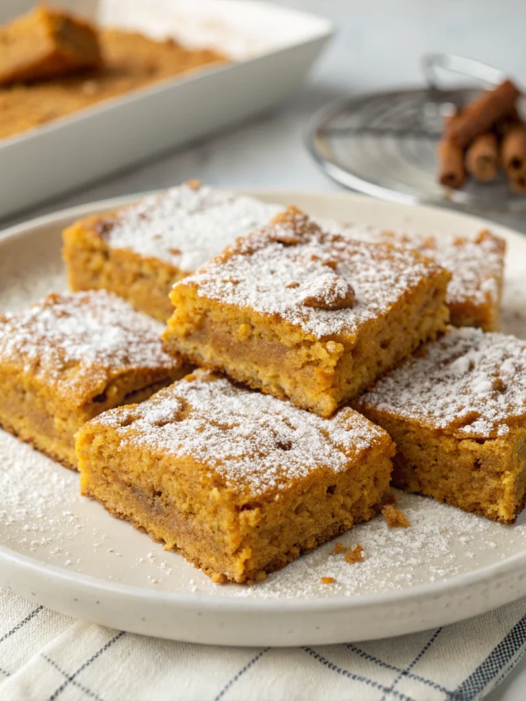 Spiced pumpkin bars