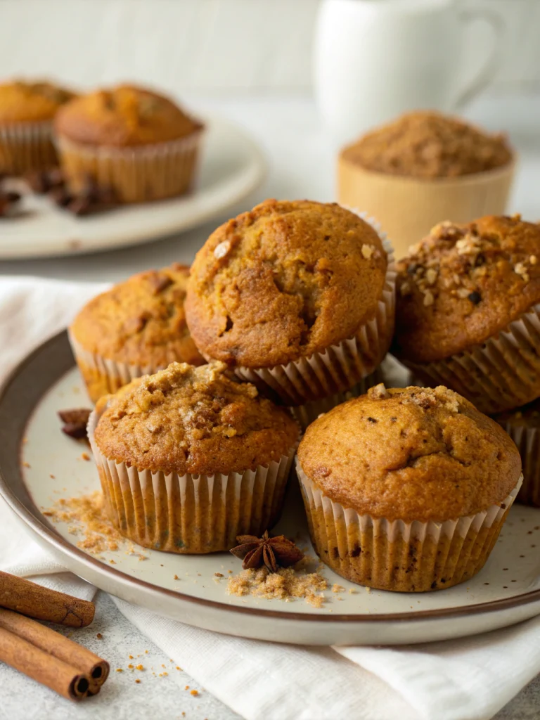 Spiced pumpkin muffins