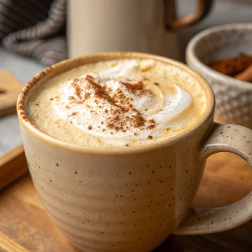 Spiced pumpkin tea latte 1