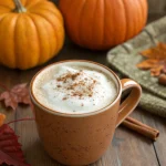 Spiced pumpkin tea latte