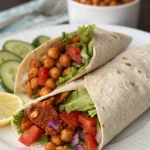 Spicy chickpea wrap