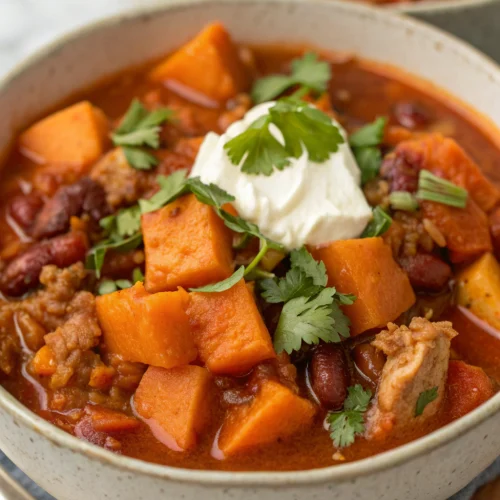 Sweet Potato Turkey Chili 1