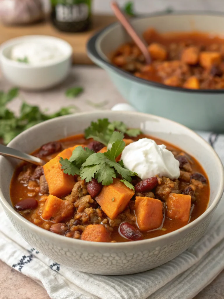 Sweet Potato Turkey Chili