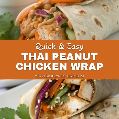 Thai peanut chicken wrap pinterest