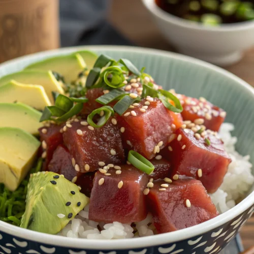 Tuna poke bowl 1