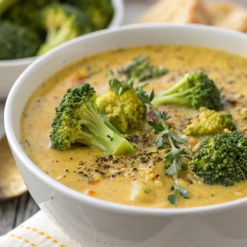 Vegan Cheesy Broccoli Soup 1